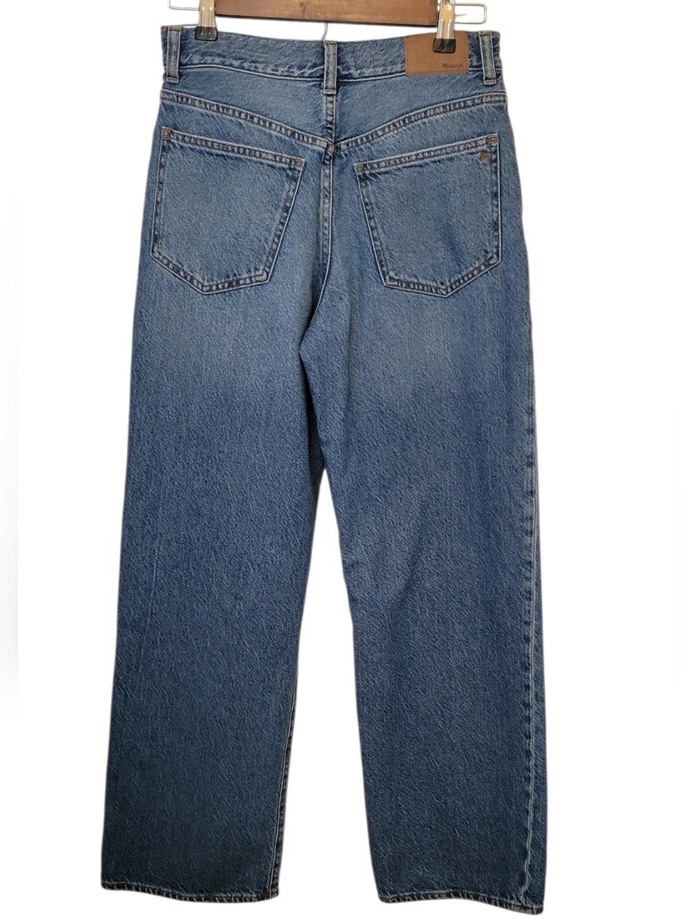 Madewell Perfect Vintage Wide-Leg Jeans Size 27 High Rise Medium Wash Denim - Picture 2 of 7